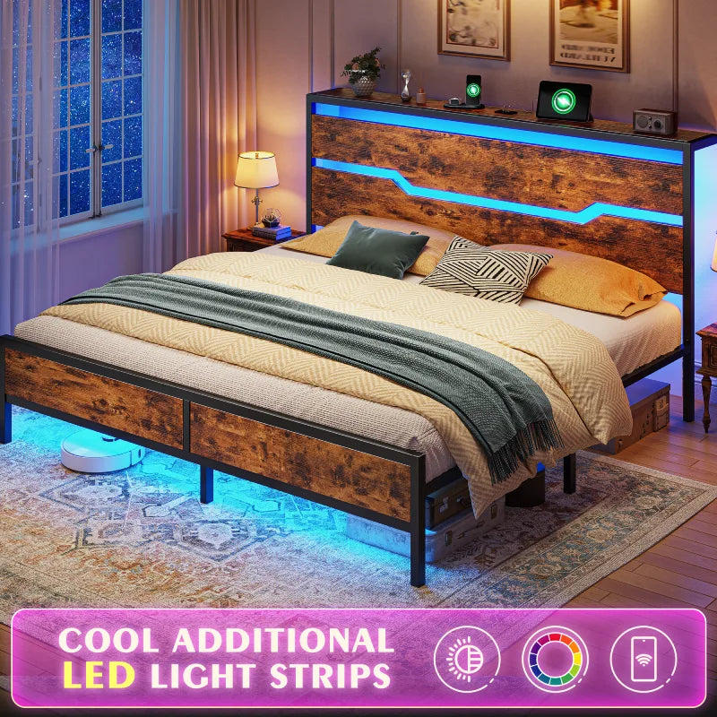 LED strip lighting in multiple colors
