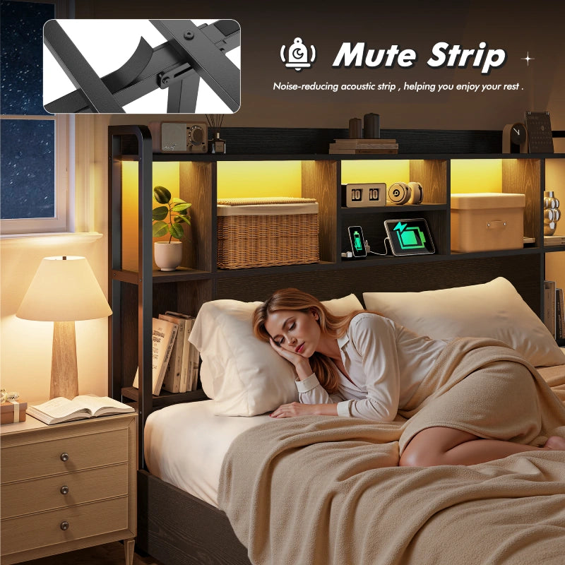 EVA sound-absorbing strips beneath the center rings prevent metal-to-metal contact noise, creating a quiet, undisturbed sleep environment