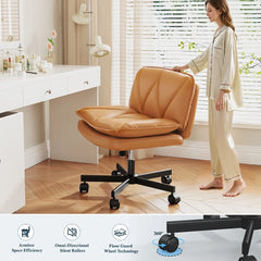 Ergonomic Computer Chair with Cross-Legged Comfort & 5-Leg Stability – Ideal for Home Office, Study & Relaxation