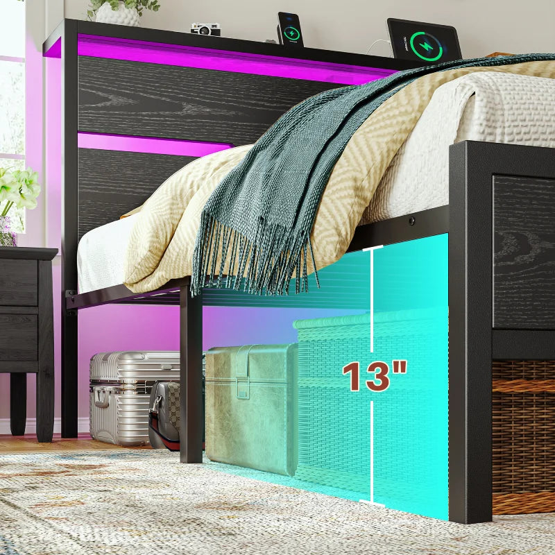 Storage space up to 13 feet