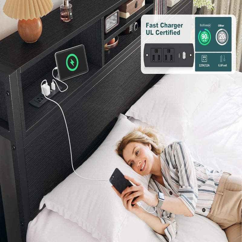 Queen size Charging_station_socket_display