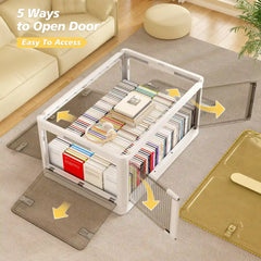 Stackable Storage Bins,Storage Bins With Lids For Bedroom Office Kitchen