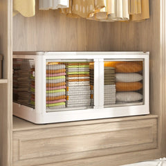 Stackable Storage Bins,Storage Bins With Lids For Bedroom Office Kitchen