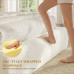 Snhomee Cloud Bed Frame with LED Lights,5.51" Cloud-Shaped Headboard,Easy Assembly, Noise-Free, No Box Spring Needed