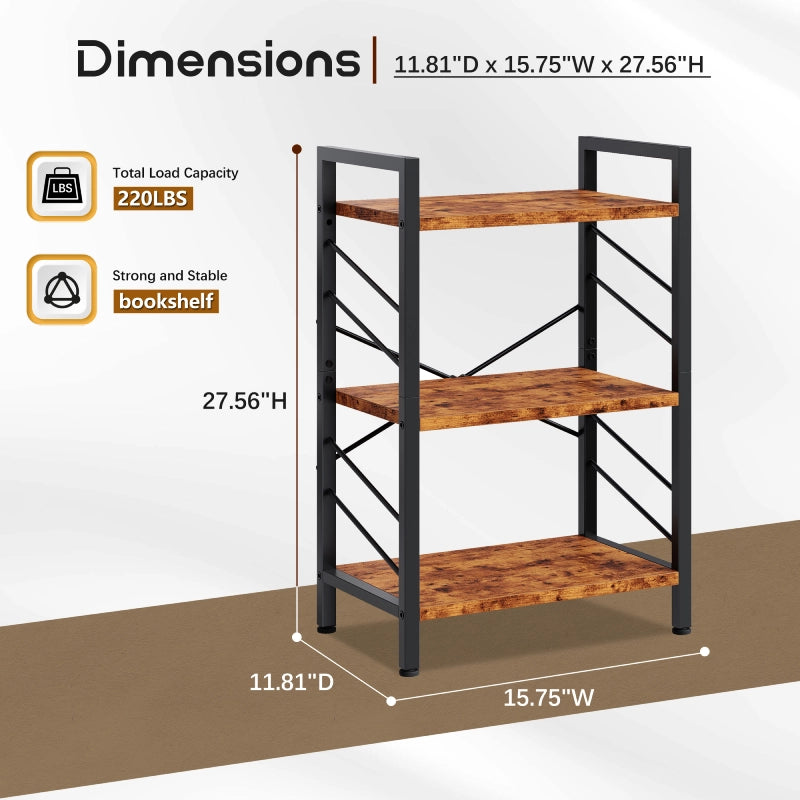 Bookshelf dimensions and load-bearing details