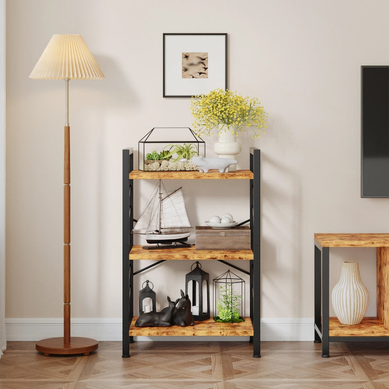 Living room scene display with the front of the bookshelf