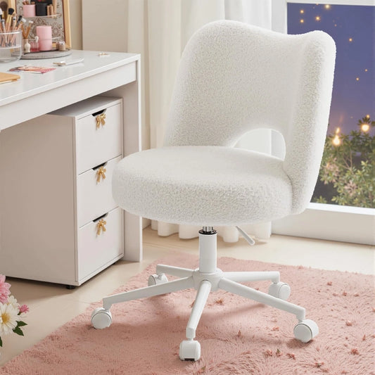 VanityChairwithBack_CuteDeskChairwithWheels 800