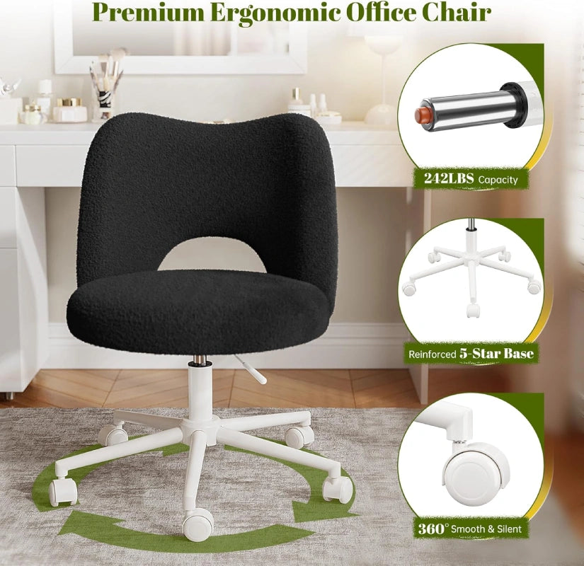 Vanity_Chair_with_Back_Adjustable_Small_Office_Chair--Black