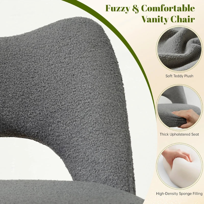 Vanity_Chair_with_Soft_Teddy_Plush--Grey