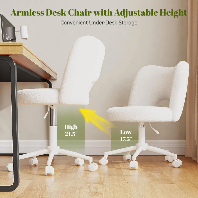 WhiteVanityChairwithBack_CuteDeskChairAdjustable