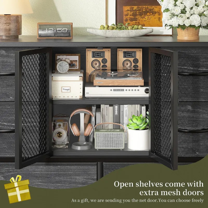 mesh dresser Snhomee 10-Drawer Tall with Door Size:1 / 2 laminate top over a Long Sleeve Fashion Nova Model Elise