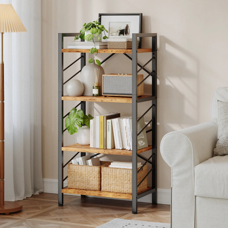 Display on the bookshelf next to the bed in the bedroom