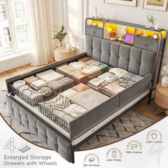 metal bed frames  4 drawers