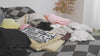 Snhomee Stackable Storage Bins with Wheels，Storage Bins with Lids For Bedroom, Kitchen