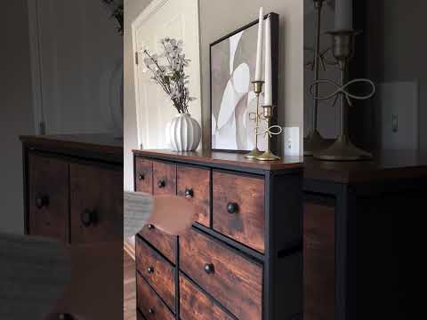 Tall Dresser with Drawers,Fabric & Metal Storage Organizer with Wood Top,Space-Saving,Closet, Entryway Furniture for Bedroom