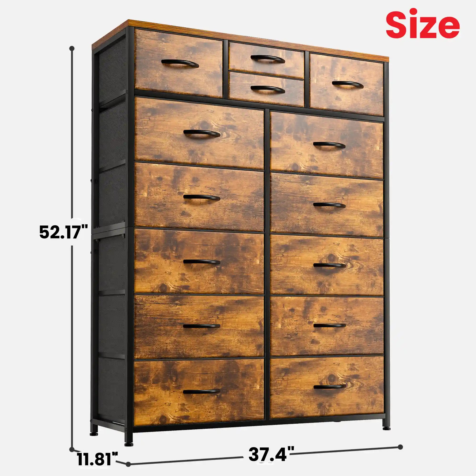Snhomee Dresser for Bedroom, Tall Dressers for Bedroom, Sturdy Metal F –  snhomee