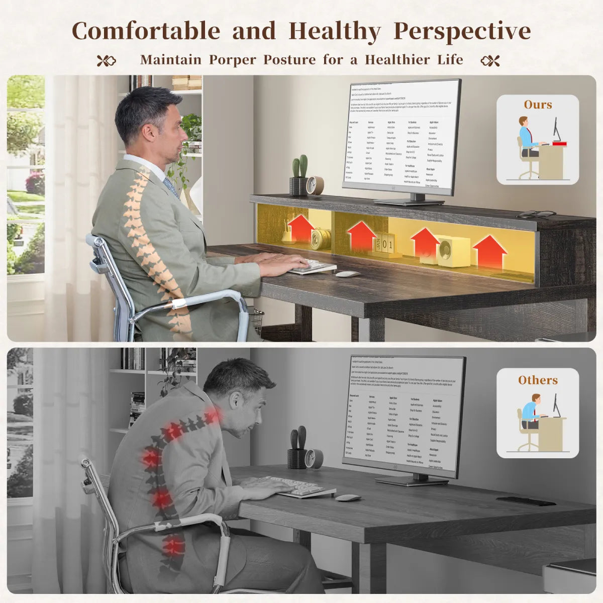 SNhomee-computer-desk-with-drawer-power-led-farmhouse
