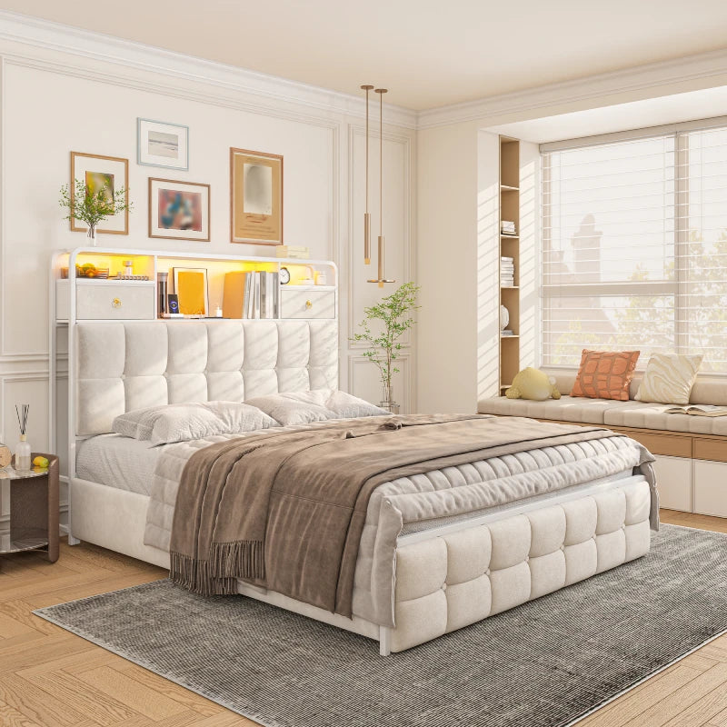 wooden bed frame